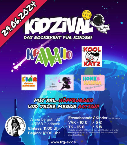 "Kidzival" Konzert-Ticket (Kinder bis 14 Jahre)