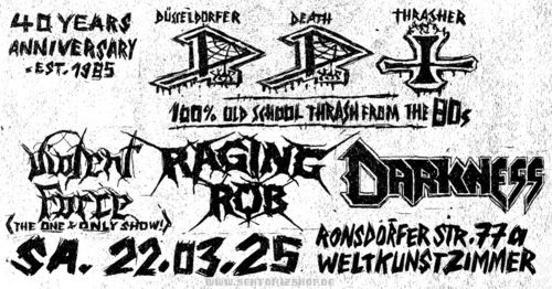 "100% Old School Thrash from the 80s" Concert-Ticket